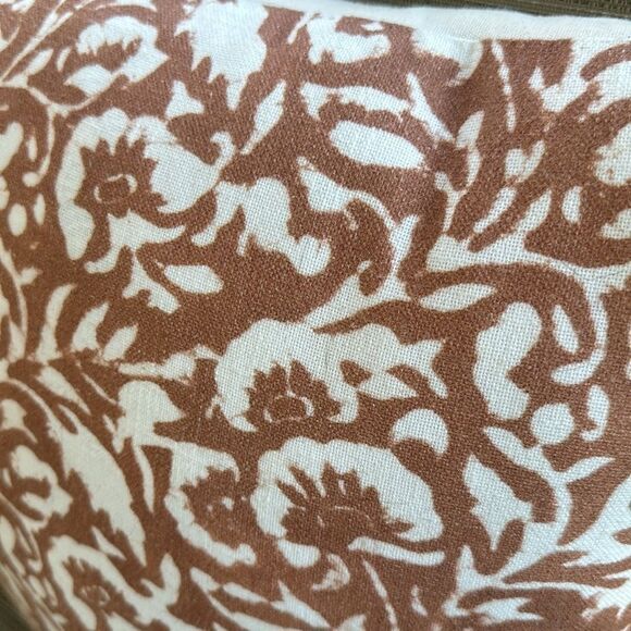 West Elm Floral Accent Pillow 20”x20” - Picture 2 of 6